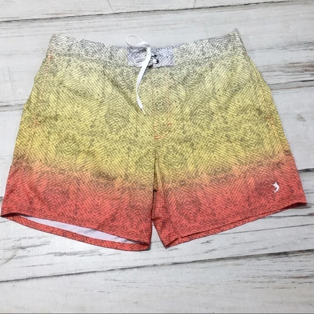 Reel Legends Swimsuit Orange Board Shorts Pocket XL